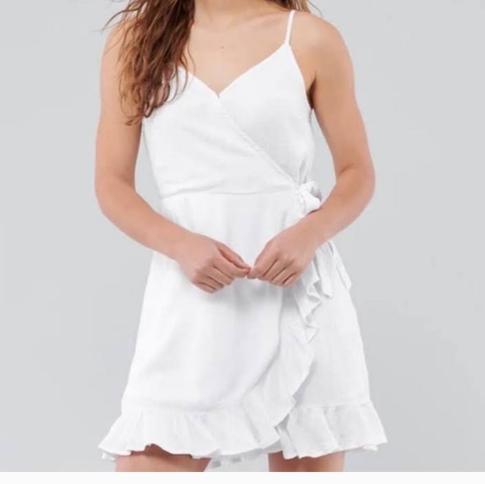 Hollister California White Wrap Sundress